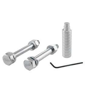 Ammortizzatore SIP PERFORMANCE 2.0 340 mm alluminio grigio molla nera regolabile