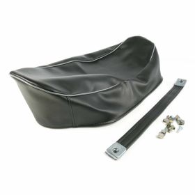 Gray seat cover with strap for optimal protection