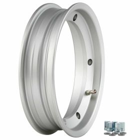 SIP Tubeless Rim 2.25x10 Matte Silver Offset -2.5mm PCD 5/220mm
