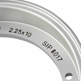 SIP Tubeless Rim 2.25x10 Matte Silver Offset -2.5mm PCD 5/220mm