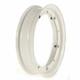 Shiny steel rim 10 PCD 5/220mm center hole 202mm open clearance