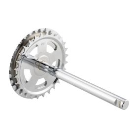 GPO chrome pedal axle 28 teeth sprocket
