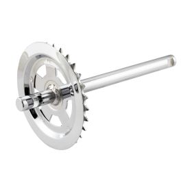 GPO chrome pedal axle 28 teeth sprocket