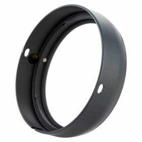 SIP CNC Round Headlight Ring 130 mm in Anodized Black Aluminum