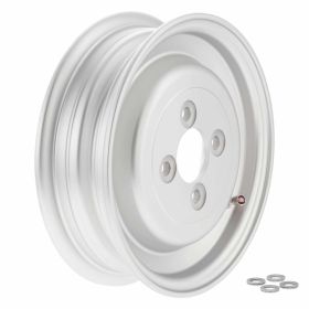 SIP Tubeless Rim 2.15x8 matte silver offset 24.5mm PCD 4/70mm