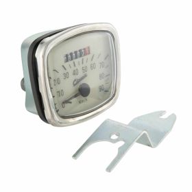 SIP Geschwindigkeitsmesser Trapez 72x62 mm weiß schwarze Ziffern Modelle -85503