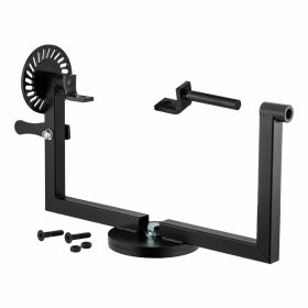 Rotatable and swivelable black painted bench engine support