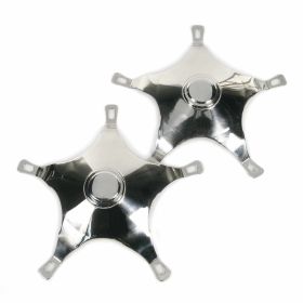 Copricerchi STAR 10 in acciaio inox lucidato 1 al paio per cerchione 10