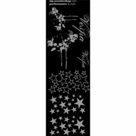 Silver decorative sticker kit