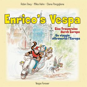 Elena Pongiglione's Enrico's Vespa illustriertes Buch 60 Seiten 300x300mm