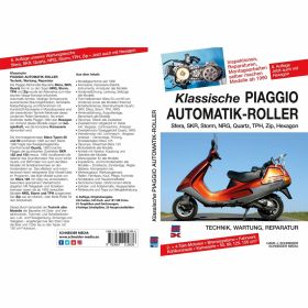Piaggio Automatic Scooter Manual 224 pages 335 photos 61 drawings 6th edition