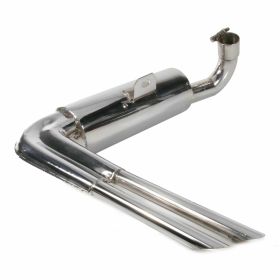 Stainless Steel Glossy Replica Sport Racing Muffler for Wide Tire