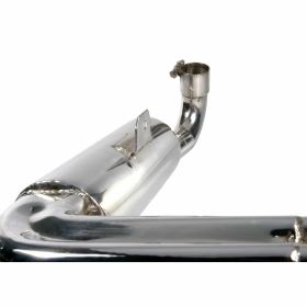 Stainless Steel Glossy Replica Sport Racing Muffler for Wide Tire