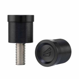 SIP Cover Mirror Hole CNC Aluminum Black Pair with Included M8 Screw