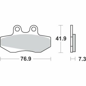 PLAQUETTES FREIN MOTO TRW MCB629