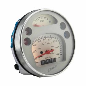 SIP Geschwindigkeitsmesser 105 mm grau/creme für PIAGGIO PX und PK