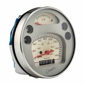 SIP Geschwindigkeitsmesser 105 mm grau/creme für PIAGGIO PX und PK