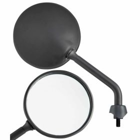 Specchietto SIP Retrovisore Shorty 110 mm Metallo Nero Opaco Omologato E Paio