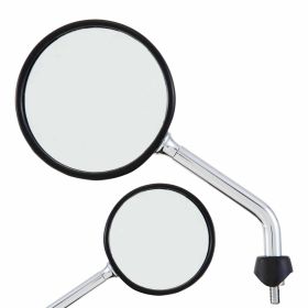 Specchietto SIP Shorty 110 mm metallo cromo M8 sinistro e destro omologazione europea