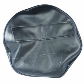Schwarze Eco-Lederlenkradhülle für 3.50-10 Reifen mit Tasche