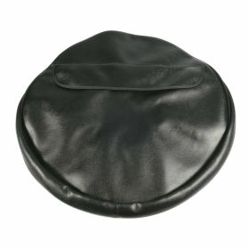 Schwarze Kunstlederlenkradhülle für 3.00-10 Reifen mit Tasche