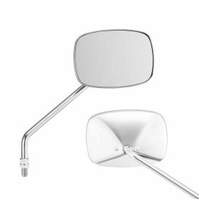 Specchietto trapezoidale in cromo 10 mm