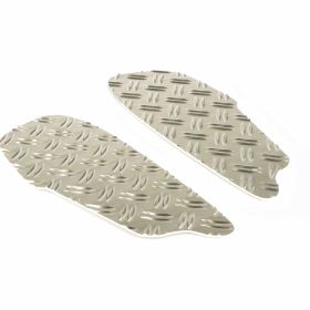 Checker SIP Aluminiumplatten beschichtet in Silber mit Quartetto Riffeloberfläche