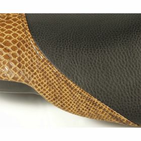 Copertura SIP in pelle di serpente marrone per moto stile unico e resistente