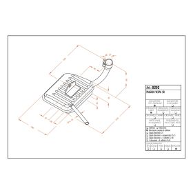 Échappement complet Sito 0203 pour VESPA VESPA 1958
