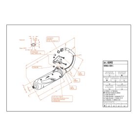 Système d'échappement complet approuvé pour HONDA X8R-S/X 50