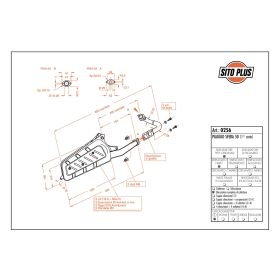 Échappement complet SitoPlus 0256 approuvé pour PIAGGIO SFERA 50 1