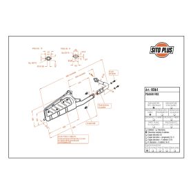 Échappement complet SitoPlus 0261 approuvé pour PIAGGIO FL