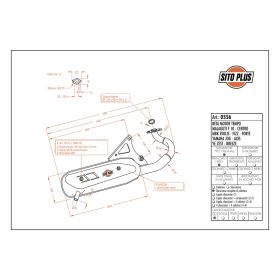SitoPlus 0556 échappement complet homologué pour MBK FIZZ