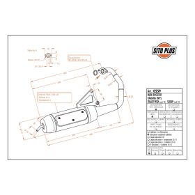 Silencieux SitoPlus 0559 homologué pour YAMAHA BW'S 50