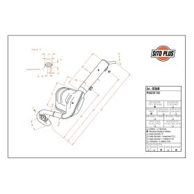 Système d'échappement complet SitoPlus 0560 approuvé pour PEUGEOT FOX