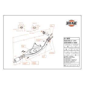 Échappement complet SitoPlus 0572 approuvé pour GILERA RUNNER 50