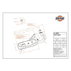 Silencieux SitoPlus 0573 homologué pour APRILIA SCARABEO 50