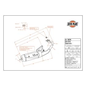 Échappement complet SitoPlus 0574 approuvé pour MBK OVETTO 50 2 temps