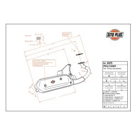 Échappement complet SitoPlus 0575 approuvé pour APRILIA SCARABEO