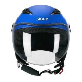 Child Motorcycle Jet Helmet SKA-P 2MHA POD MONO Matte Blue