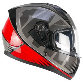 Integralhelm SKA-P 3MHG SPEEDER SPORT Grau Rot