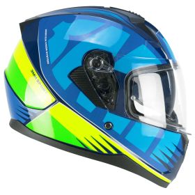 Integralhelm SKA-P 3MHG SPEEDER SPORT Blaues Fluo-Gelb