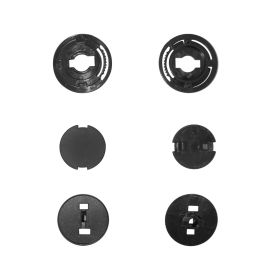 Schwarzes Visierbefestigungsset für SKA-P 2MH POD Jet Helm