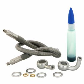 Tubo freno SPIEGLER modulare GRIMECA 410 mm stahlflex trasparente omologato