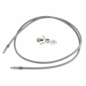 SPIEGLER Bremsleitung 1230 mm klare Stahlgeflecht Vorderachse genehmigt