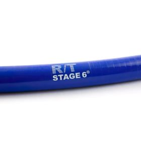 HQ Stage6 R/T gewinkelte blaue Kühlschläuche