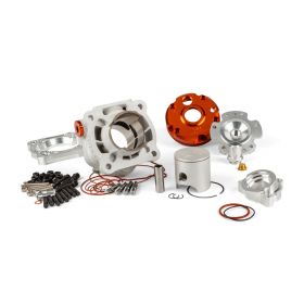 STAGE6 R/T 47.6 70 cc Thermal Group and Black Orange Exhaust Kit for Minarelli AM6