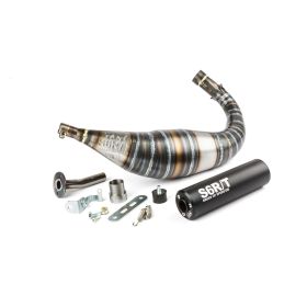 MARMITTA STAGE6 R/T 90 100 CC CNC NERO PASSAGGIO BASSO MINARELLI AM6