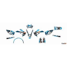 KIT ADESIVI CARENE 22 PEZZI STAGE6 BLU NERO RIEJU MRT 2009 / 2022