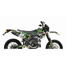 KIT ADESIVI CARENE 22 PEZZI STAGE6 VERDE NERO RIEJU MRT 2009 / 2022